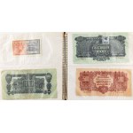 BANKNOTEN ALBUM, Tschechoslowakei, Protektorat Böhmen und Mähren, Slowakei, 1920 -1945