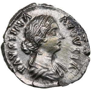 Roman Empire AR Denarius - Faustina II (wife of M. Aurelius) (AD 161-176)