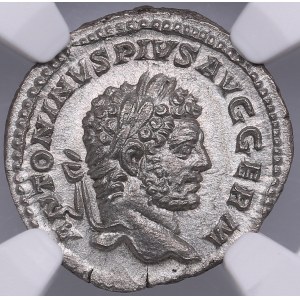 Roman Empire AR Denarius - Caracalla (AD 198-217) - NGC MS