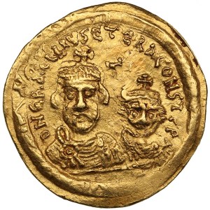Byzantine Empire, Ravenna AV Solidus - Heraclius (AD 610-641), with Heraclius Constantine
