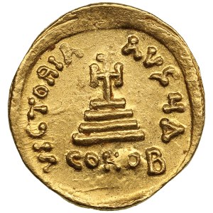 Byzantine Empire, Constantinople AV Solidus - Constans II (AD 641-668), with Constantine IV