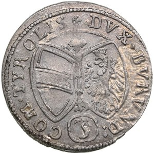 Austria, Tyrol 3 Kreuzer 1647 - Ferdinand Charles (1646-1662)