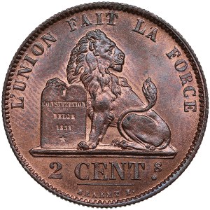 Belgium 2 Centimes 1875 - Leopold II (1865-1909)