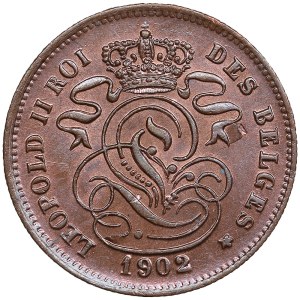 Belgium 2 Centimes 1902 - Leopold II (1865-1909)