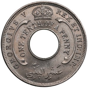 British West Africa ⅒ Penny 1934