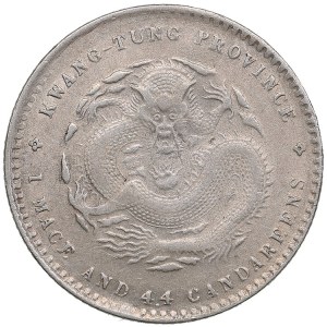 China, Kwangtung. 1 Mace 4.4 Candareens (20 Cents) ND (1890-1908)
