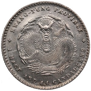 China, Kwangtung. 1 Mace 4.4 Candareens (20 Cents) ND (1909-1911)