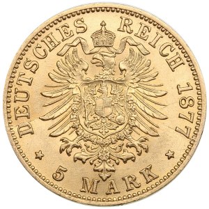 Germany, Prussia 5 Mark 1877 C - William I (1861-1888)