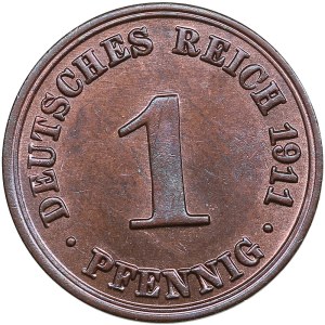 Germany 1 Pfennig 1911 - Wilhelm II (1888-1918)