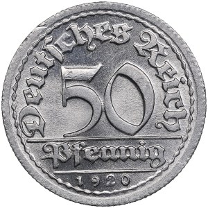 Germany, Weimar Republic 50 Pfennig 1920 D