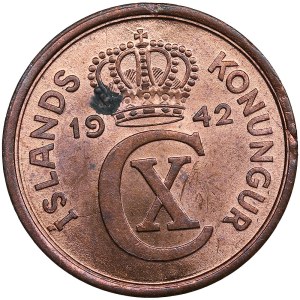 Iceland 2 Aurar 1942 - Christian X (1918-1944)