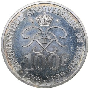 Monaco 100 Francs 1999 - Rainier III (1949-2005) - Anniversary of Reign