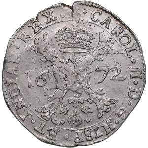Spanish Netherlands, Flanders 1 Patagon 1672 - Charles II (1665-1700)