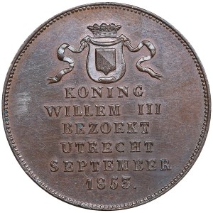 Netherlands Medal 1853 - Utrecht Willem III