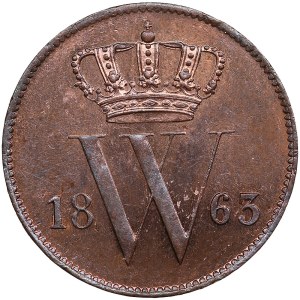 Netherlands 1 Cent 1863 - Willem III (1849-1890)