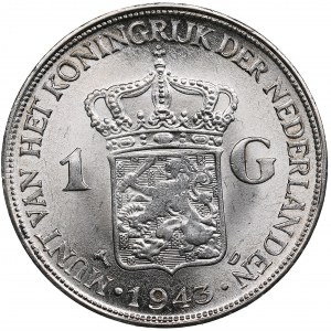 Netherlands 1 Gulden 1943 - Wilhelmina I (1890-1948)
