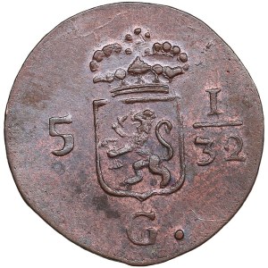 Netherlands East Indies, Batavia ½ Duit 1808