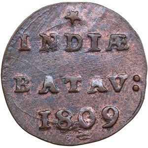 Netherlands East Indies, Batavia ½ Duit 1809