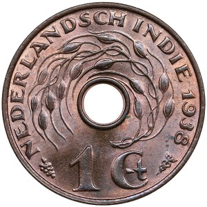 Netherlands East Indies 1 Cent 1938 - Wilhelmina I (1890-1948)
