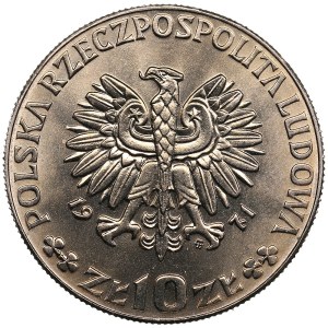 Poland 10 Złotych 1971 - FAO, Trial Strike