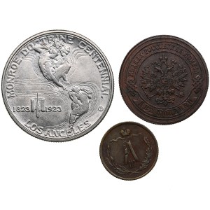Group of coins: Russia, USA (3)