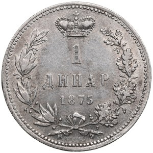 Serbia 1 Dinar 1875 - Milan Obrenović IV (1868-1882)