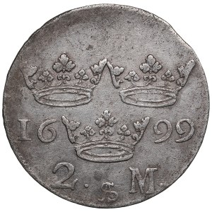Sweden 2 Mark 1699 - Karl XII (1697-1718)