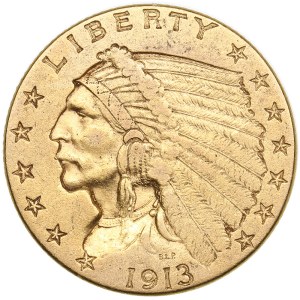 USA 2 1/2 Dollars 1913