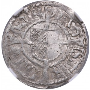 Riga schilling ND - Michael Hildebrand and Wolter von Plettenberg (1500-1509) - NGC MS 61