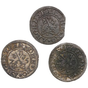 Riga Free City Schilling 1574, 1575 (3)