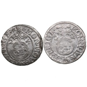 Riga, Sweden 1/24 Taler 1622, 1624 - Gustav II Adolf (1611-1632) (2)