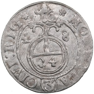 Riga, Sweden 1/24 Taler 1648 - Kristina (1632-1654)