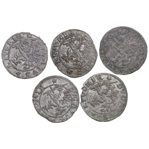 Small collection of coins: Dahlen, Poland Schilling 1572 (5)