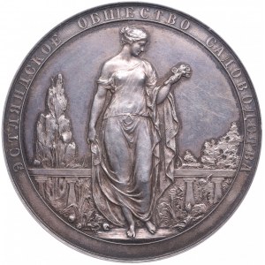 Estonia, Russian Empire Silver Medal ND - Estonian Horticultural Society - NGC MS 62