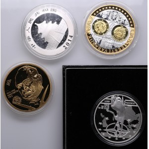 Collection of Commemorative coins, medals: Estonia, China (4)