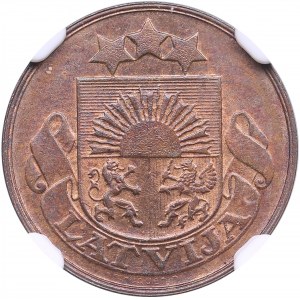 Latvia 1 Santims 1922 - NGC MS 64 RB