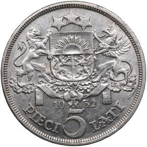 Latvia 5 Lati 1932