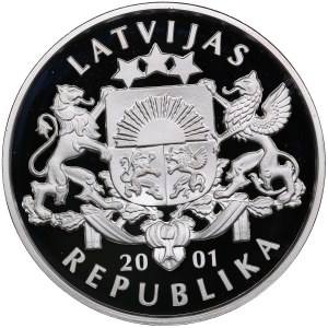 Latvia 1 Lats 2001 - Olympics Salt Lake 2002 - Hockey