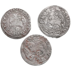 Polish-Lithuanian Commonwealth 1 Grosz 1625, 1626, 162? - Sigismund III (1587-1632) (3)