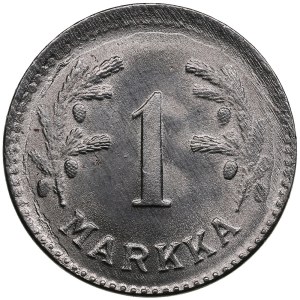 Finland 1 Markka 1947 - Mint error