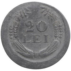 Romania 20 Lei 1942 - Mint error