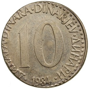 Yugoslavia 10 Dinara 1984 - Mint error