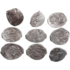 Collection of Russia wire coins (9)