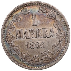 Finland, Russia 1 Markka 1866 S