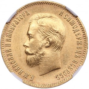 Russia 10 Roubles 1904 AP - NGC MS 62