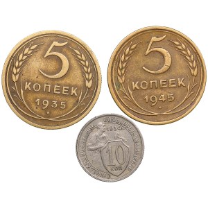Group of coins: Russia, USSR (3)