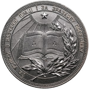 Ukraine, Russia USSR School Graduate Silver Medal. 1985