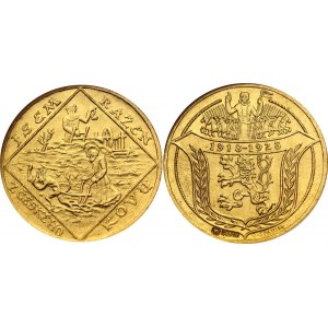 Czechoslovakia 2 Dukaty 1928 Medalic Coinage NGC MS 64