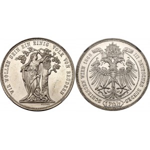 Austria 1 Taler 1868 3rd German Shooting Festival NGS MS 62