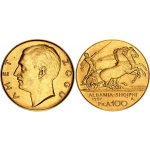 Albania 100 Franga Ari 1927 R